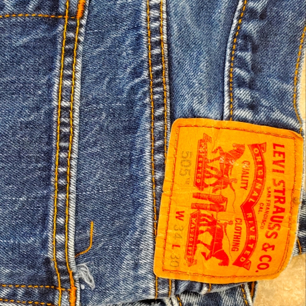 Mens 505 Levi jeans 34×30